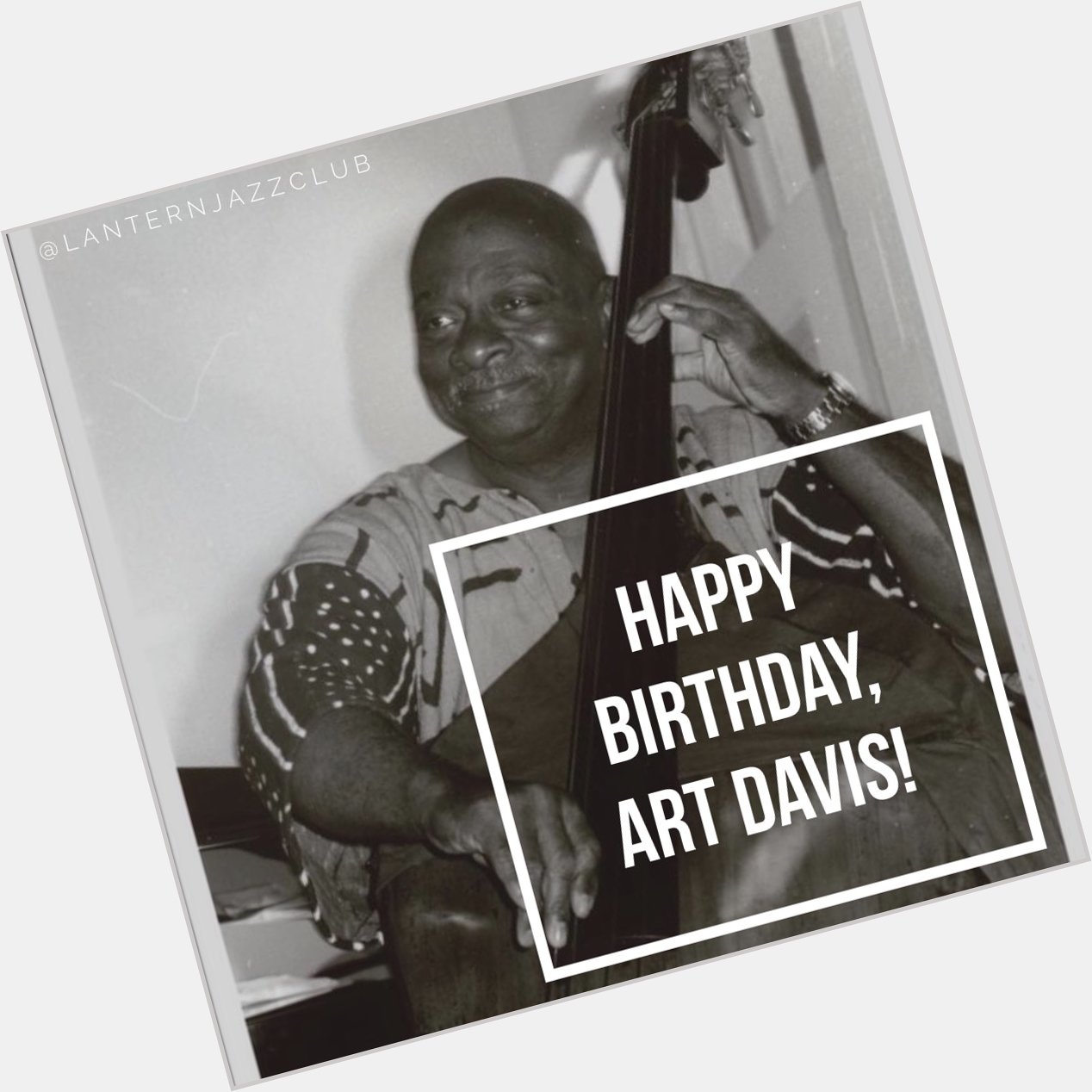 Happy birthday, Art Davis!   