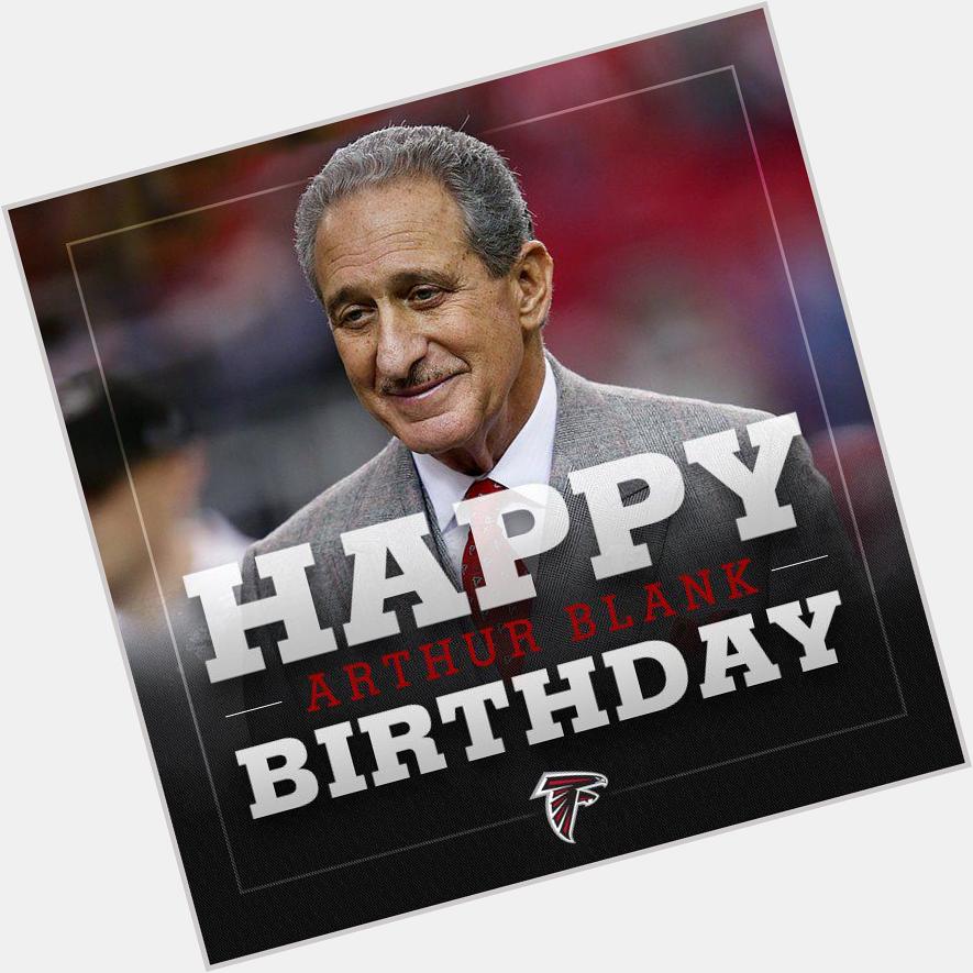 Time to win one for the boss! A big happy birthday to Falcons owner Arthur Blank! 