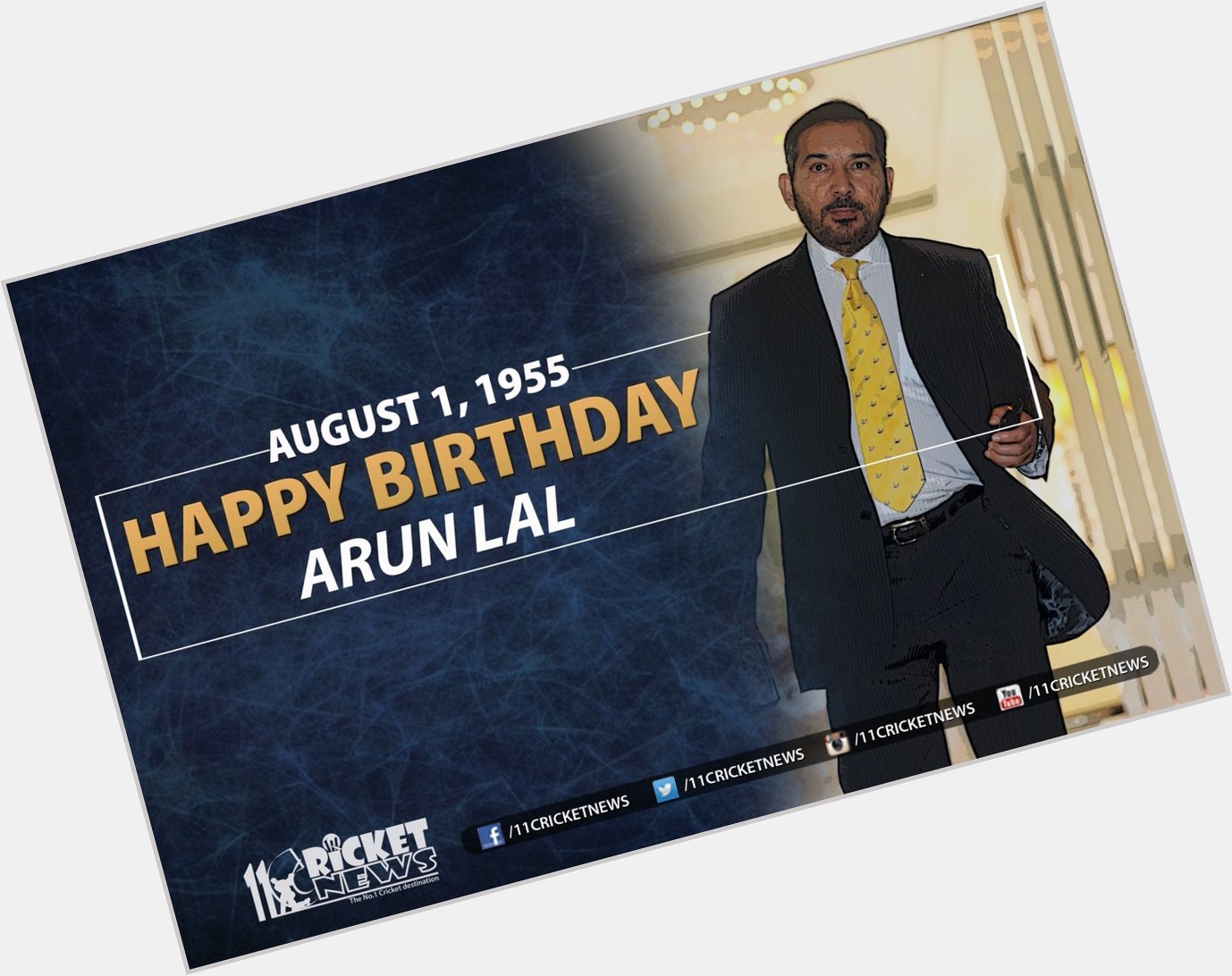 Happy Birthday \"Arun Lal\". He turns 62 today 