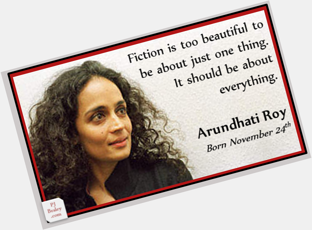 Happy Arundhati Roy, Man Booker Prize/Fiction 1997.  on 