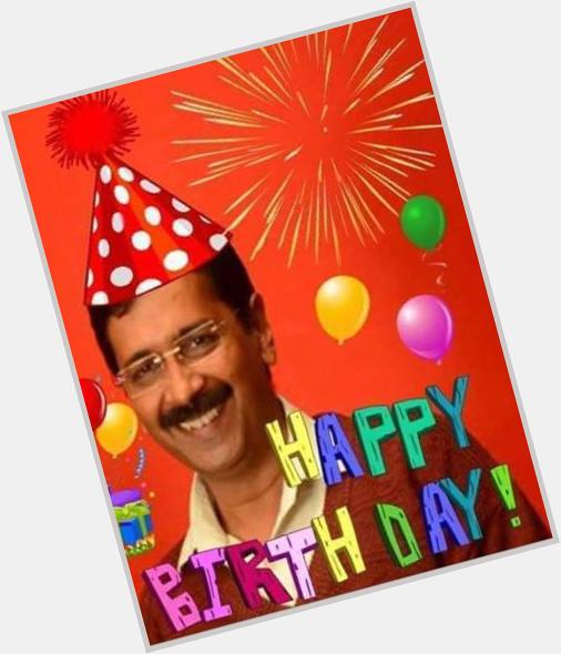Happy birthday to our great legend Arvind Kejriwal g (Tum jio hzaro saal yeh meri hai arzuu) 