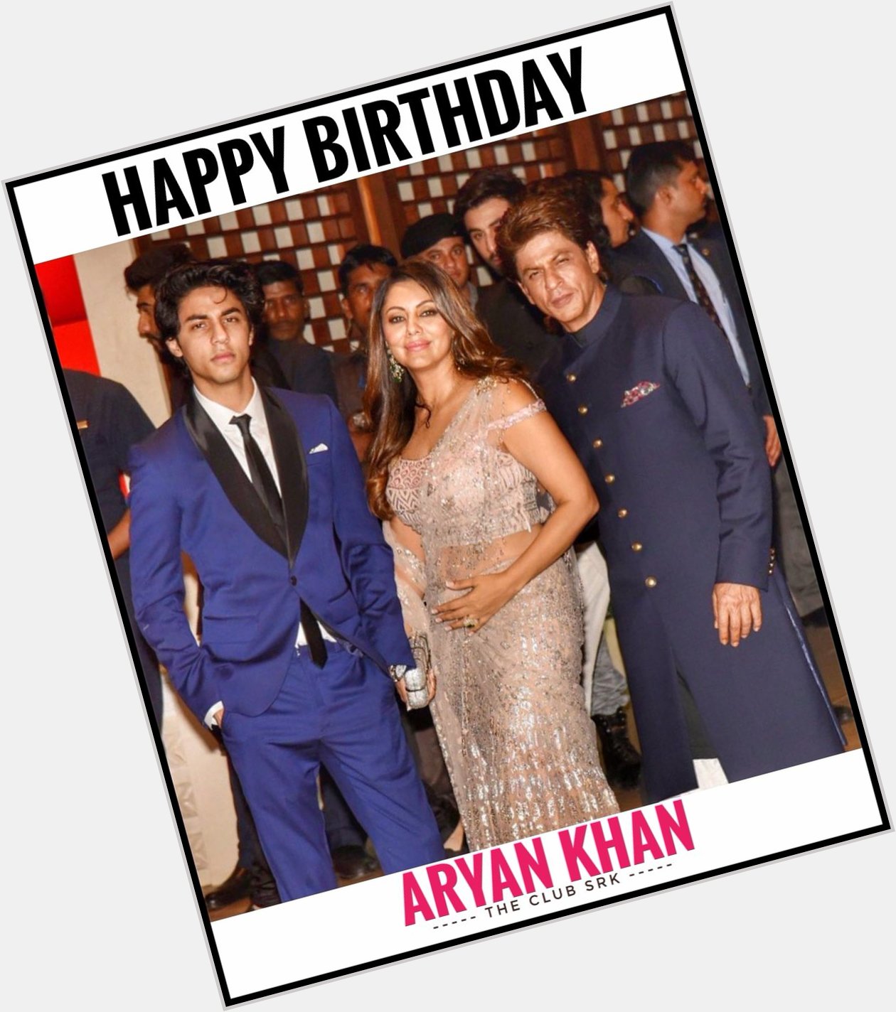 \The Club SRK\ wishing Aryan Khan a very Happy Birthday    