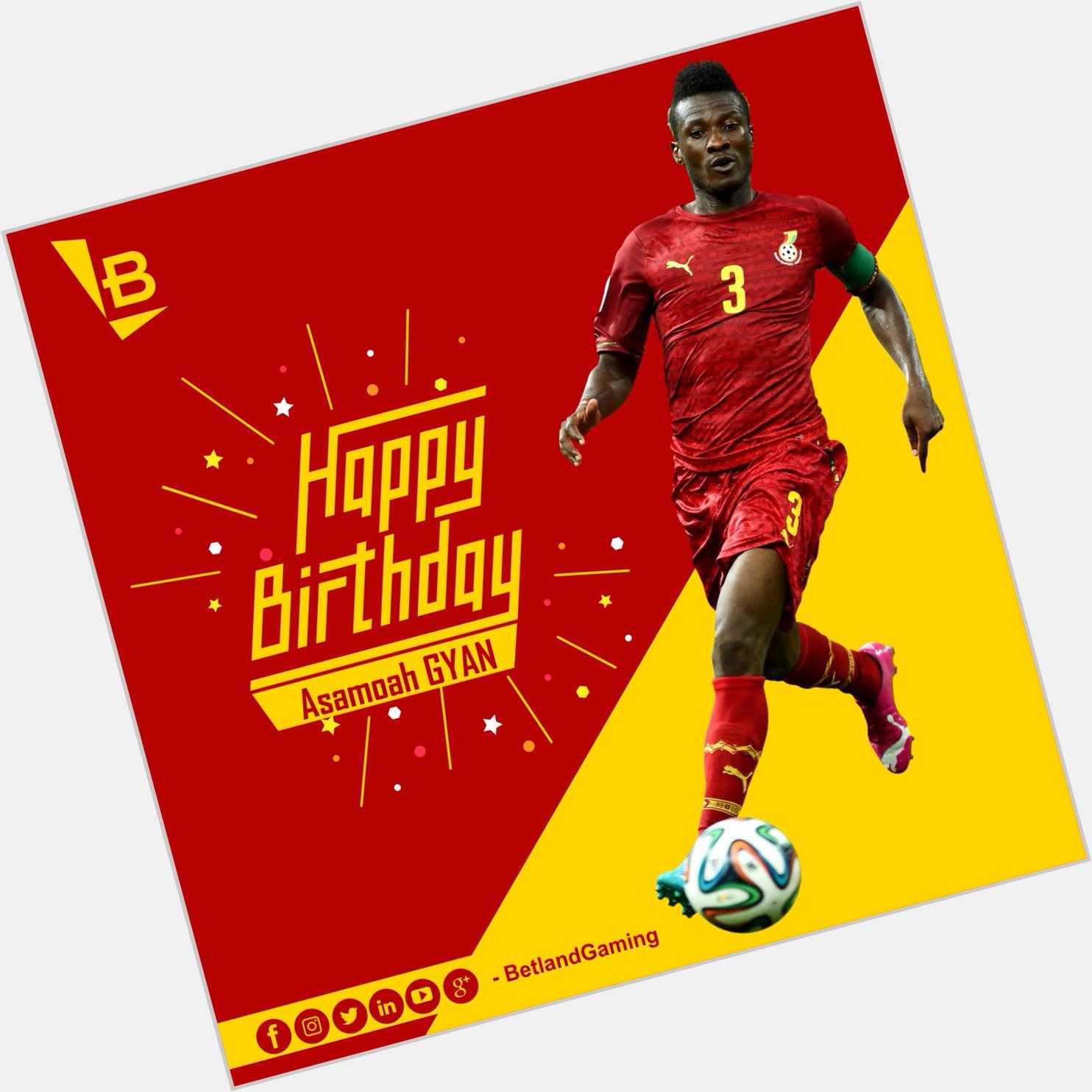 Happy 32nd Birthday, Asamoah Gyan

Africa\s All-time topscorer at the World Cup 