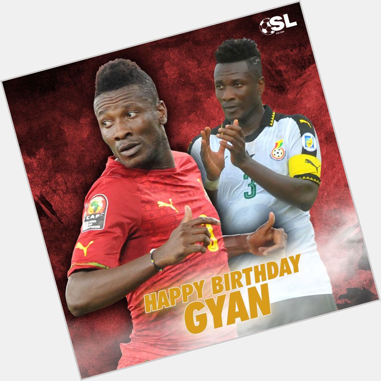  | Happy Birthday to Ghana\s all-time top goalscorer, Asamoah Gyan! 