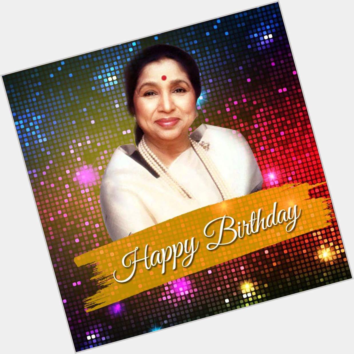 Wishing the legendary singer Asha Bhosle a very Happy Birthday. 