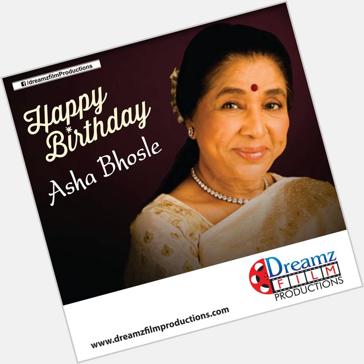  wishes a very  to Asha Bhosle (Famous Playback singer) 