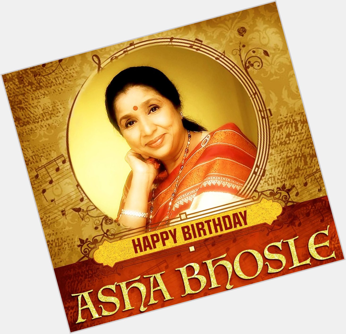 Happy Birthday  to Indian Legand SInger Asha Bhosle.    
