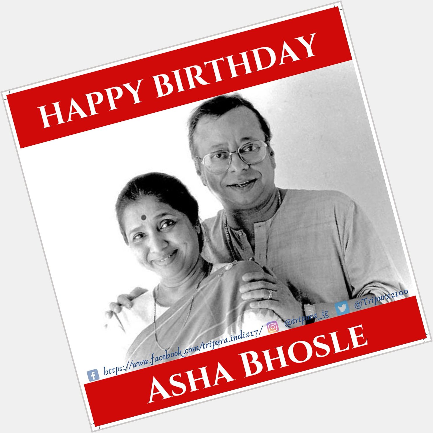 Happy Birthday Melody Queen Asha Bhosle  Ji     