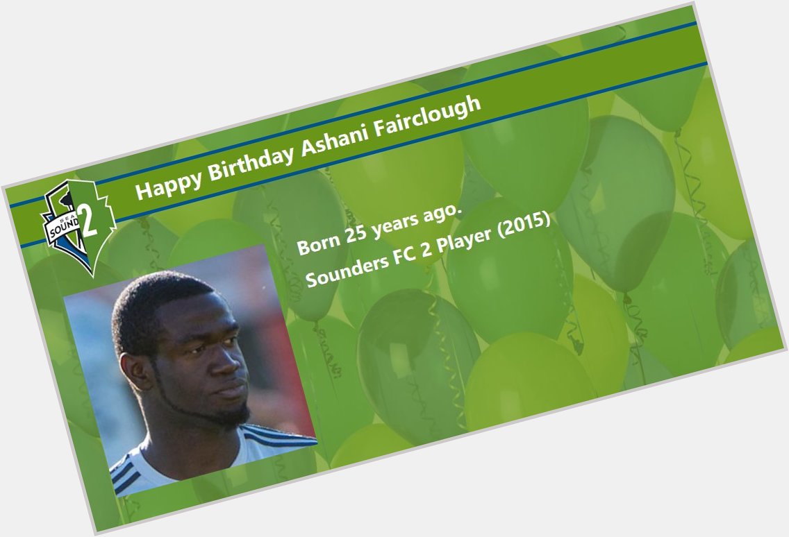 Happy Birthday Ashani Fairclough  