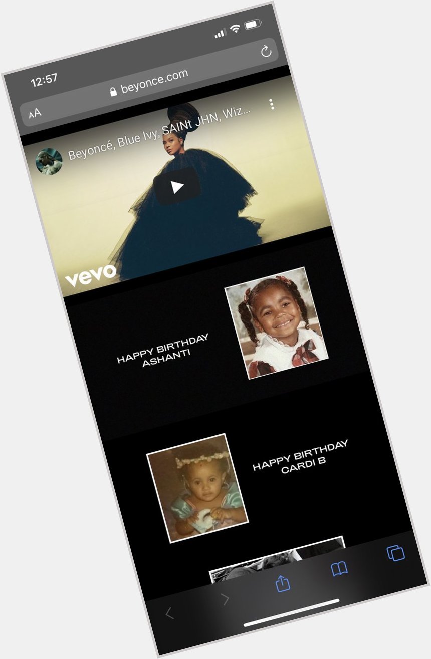 Awww @ bey wishing ashanti a happy birthday on her website. 