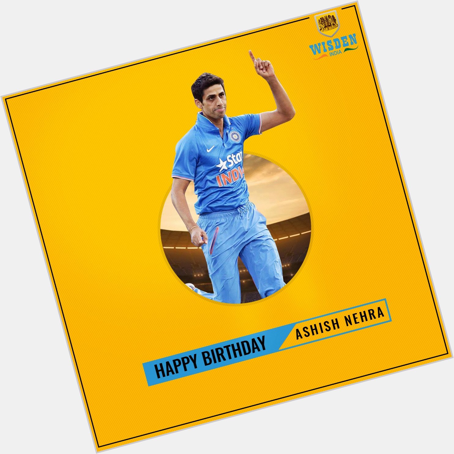 Wishing a very Happy Birthday to Indian pacer Ashish Nehra! 