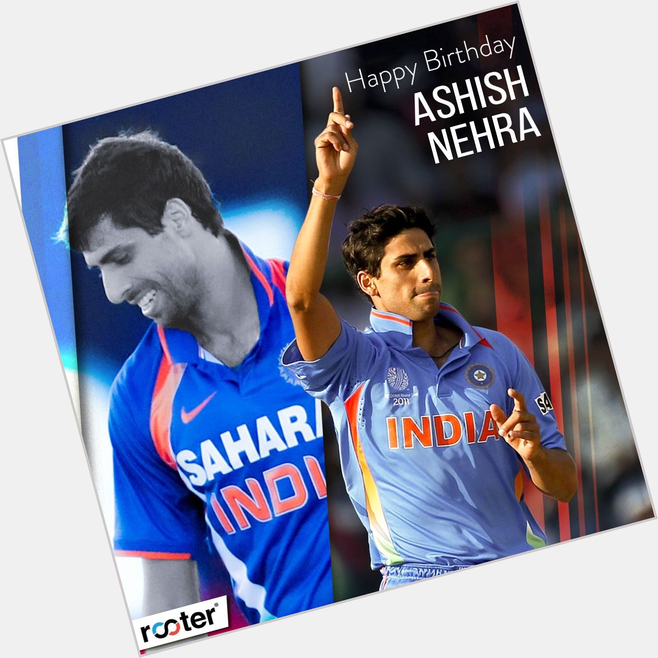 Happy birthday Ashish Nehra - the only Indian bowler to take two 6-wicket hauls in ODIs!    