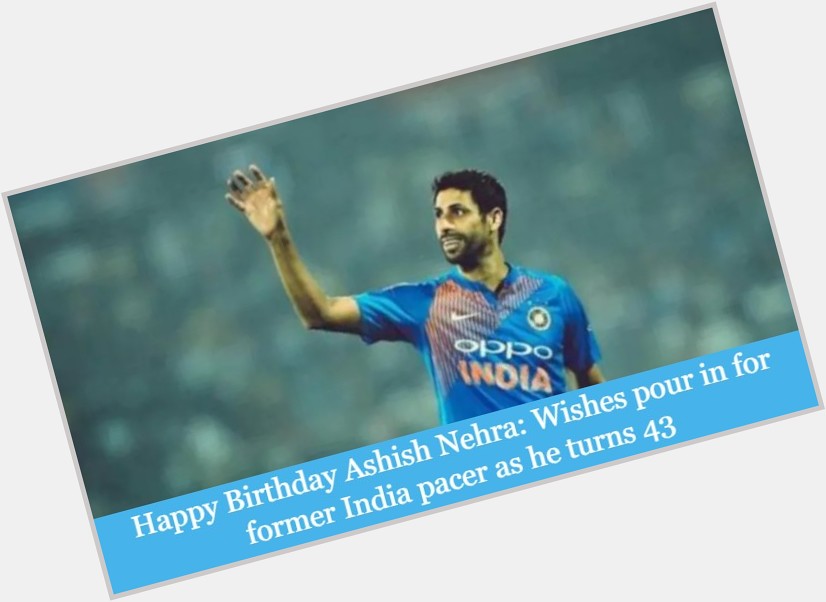 Happy 40th birthday to Ashish Nehra! A classical left-arm fast bowler and current Gujarat Titans coach. 