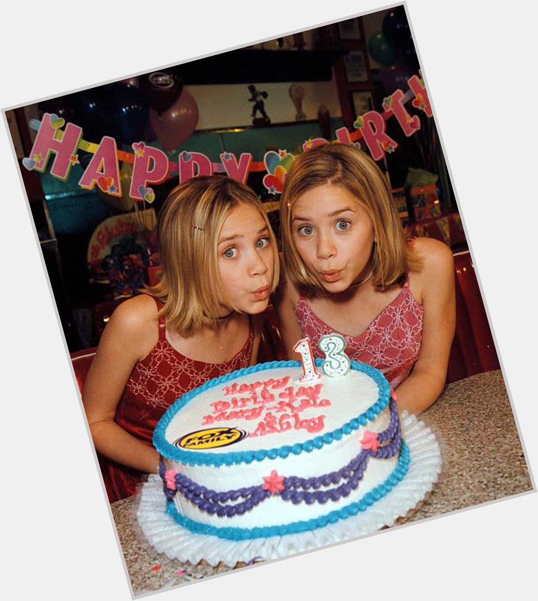Happy Birthday to Mary-Kate&Ashley Olsen. Can\t believe they are 29 now. On this picture they turned 13. 