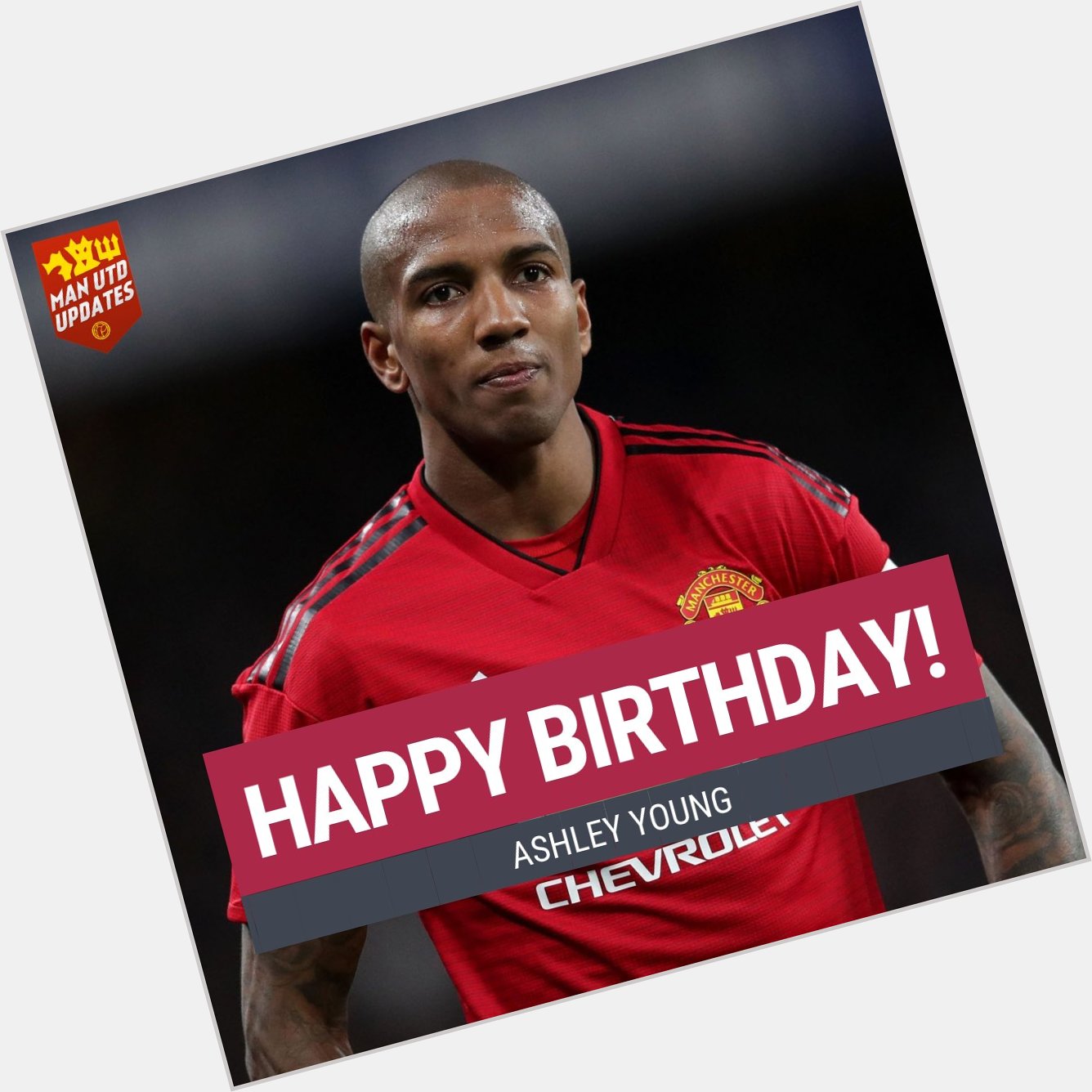 Happy 34th birthday to captain Ashley Young.   