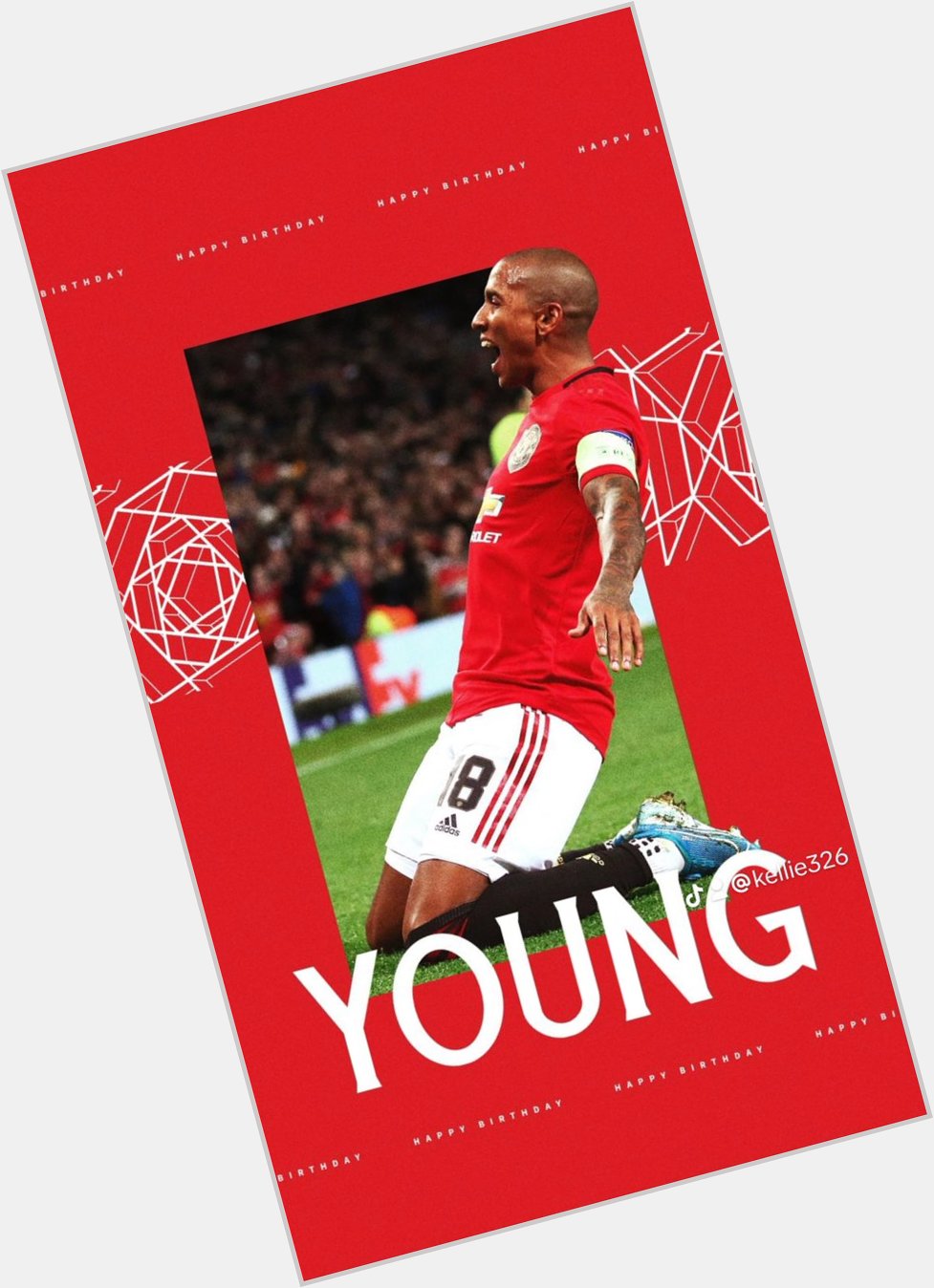 Happy birthday to former Manchester United player Ashley young    