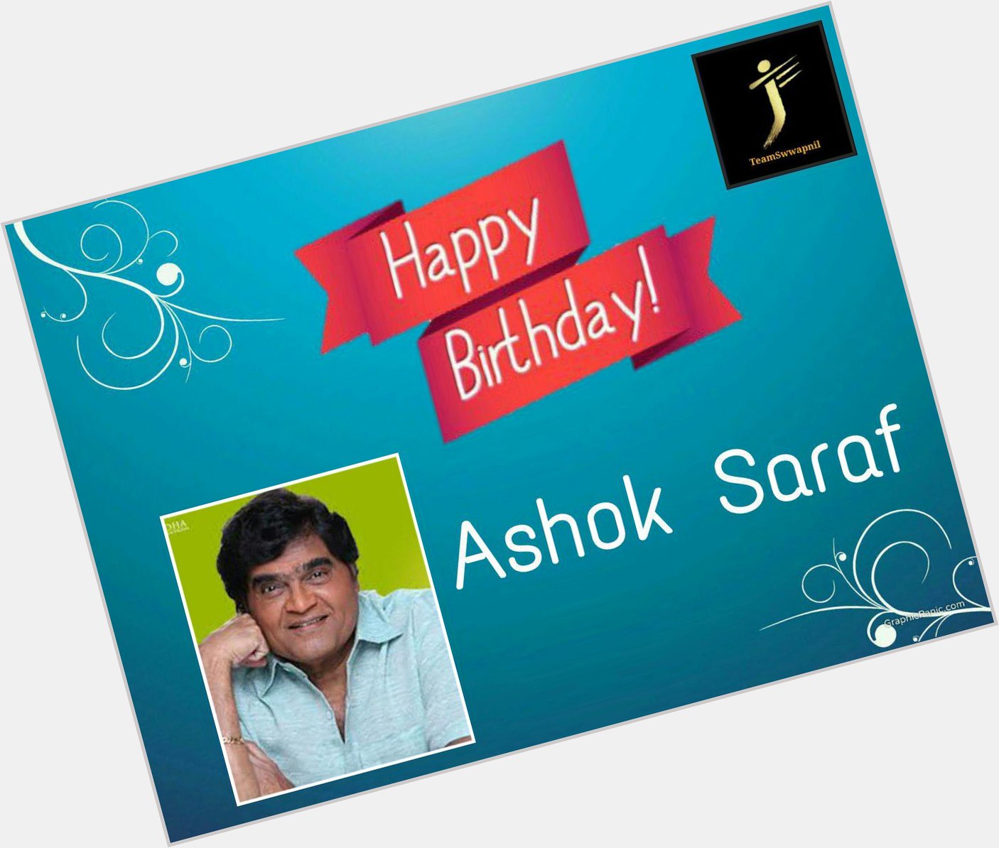 Wishing a very happy birthday to the greatest actor of our times Ashok Saraf Sir! love and happiness :) 