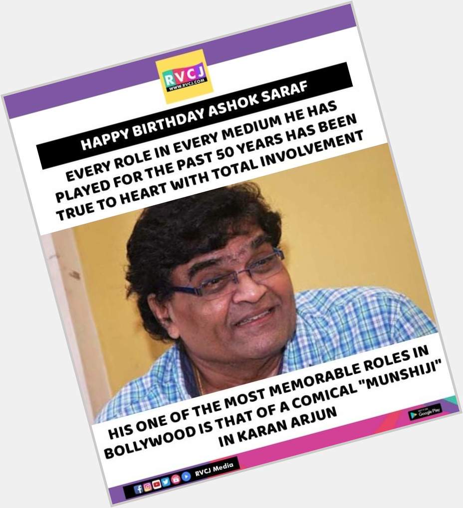 Happy Birthday Ashok Saraf!     
