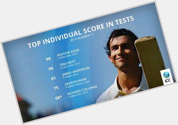 Happy Birthday to to Test crickets record-breaking number 11, Ashton Agar!

What is your f...  