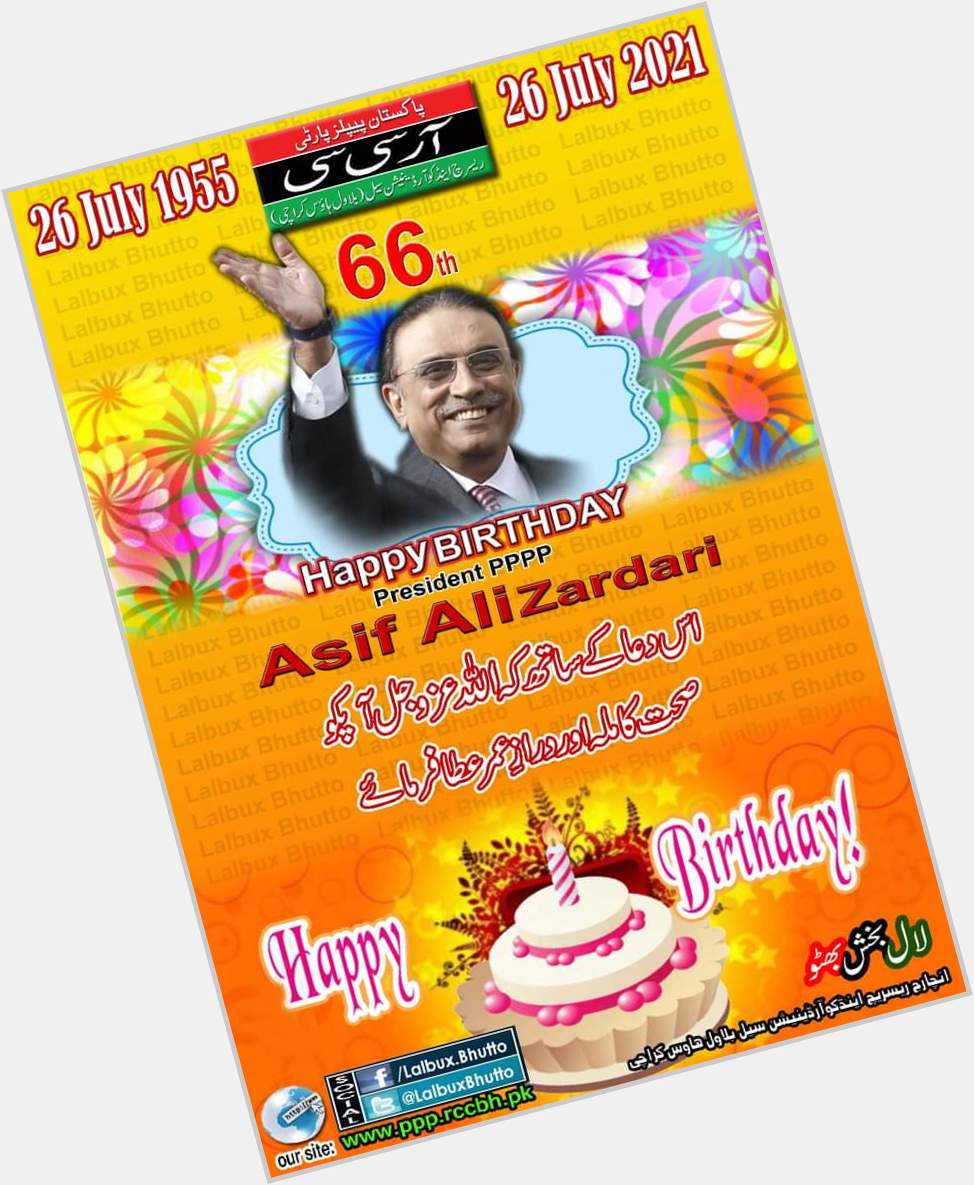 Happy Birthday President PPPP Asif Ali Zardari    