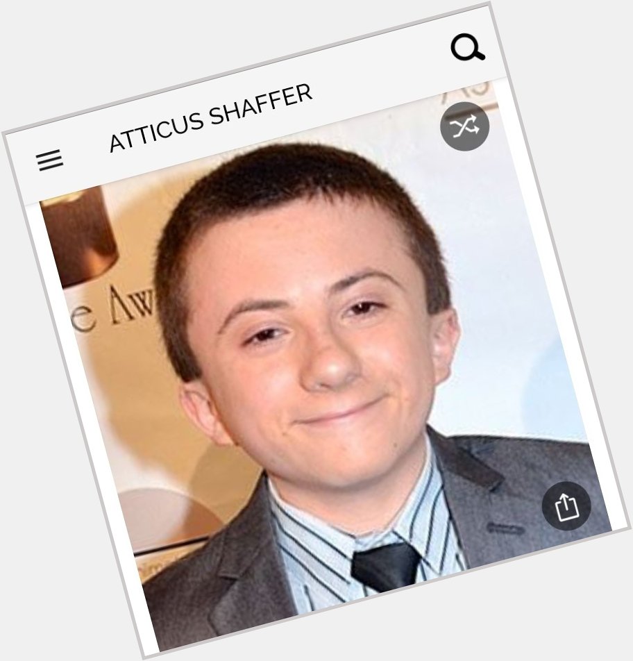 Happy birthday to this great actor.  Happy birthday to Atticus Shaffer 