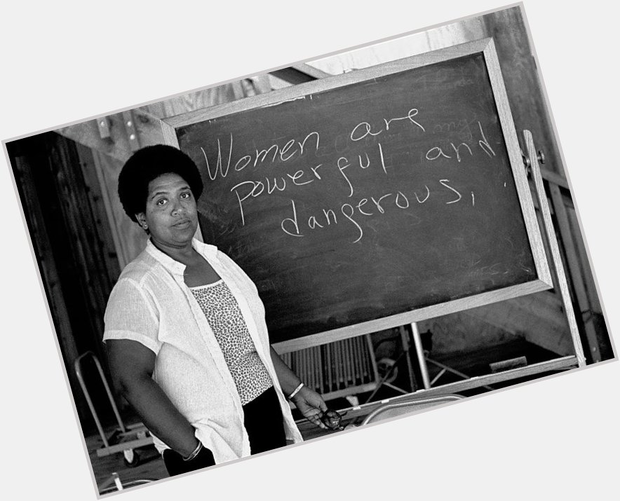 \"I am deliberate and afraid of nothing.\"

Happy Birthday, Audre Lorde. 