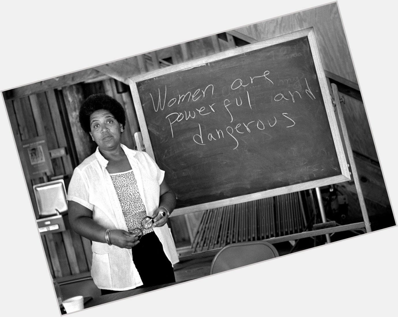 Happy belated birthday to the incredible lesbian feminist, poet, and activist Audre Lorde. We miss you.  