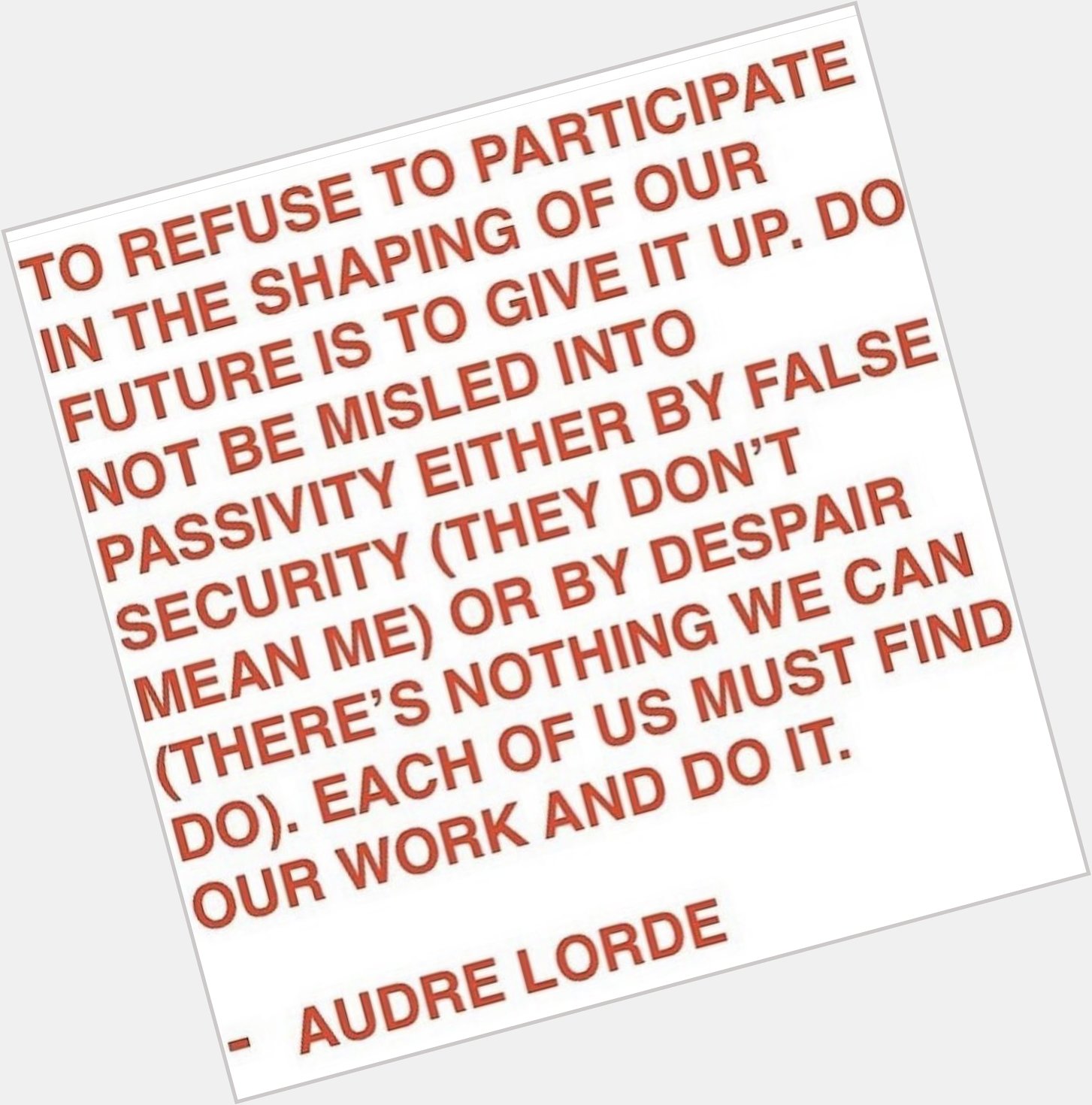 Happy birthday Audre Lorde!! 