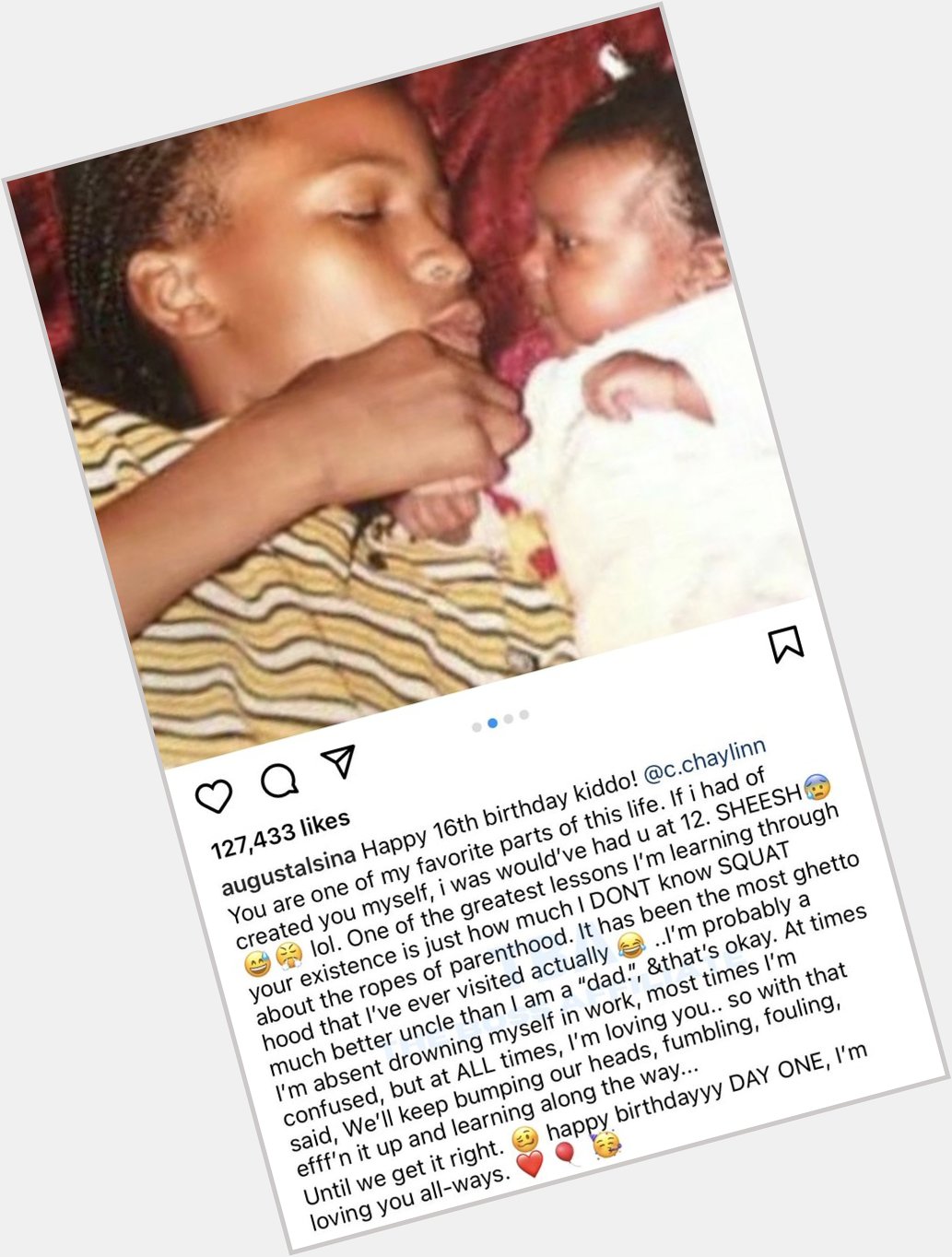 August Alsina wishes his niece a happy birthday 
