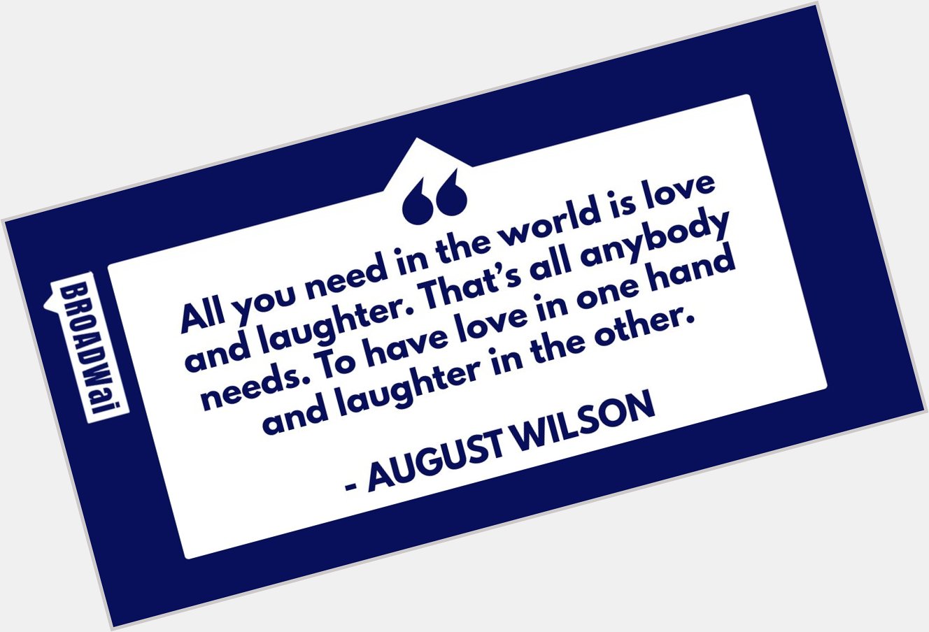 Happy birthday, August Wilson. Today we celebrate your legacy.    