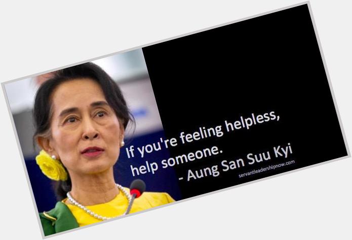 Happy Birthday to Aung San Suu Kyi, born this day in 1945! 