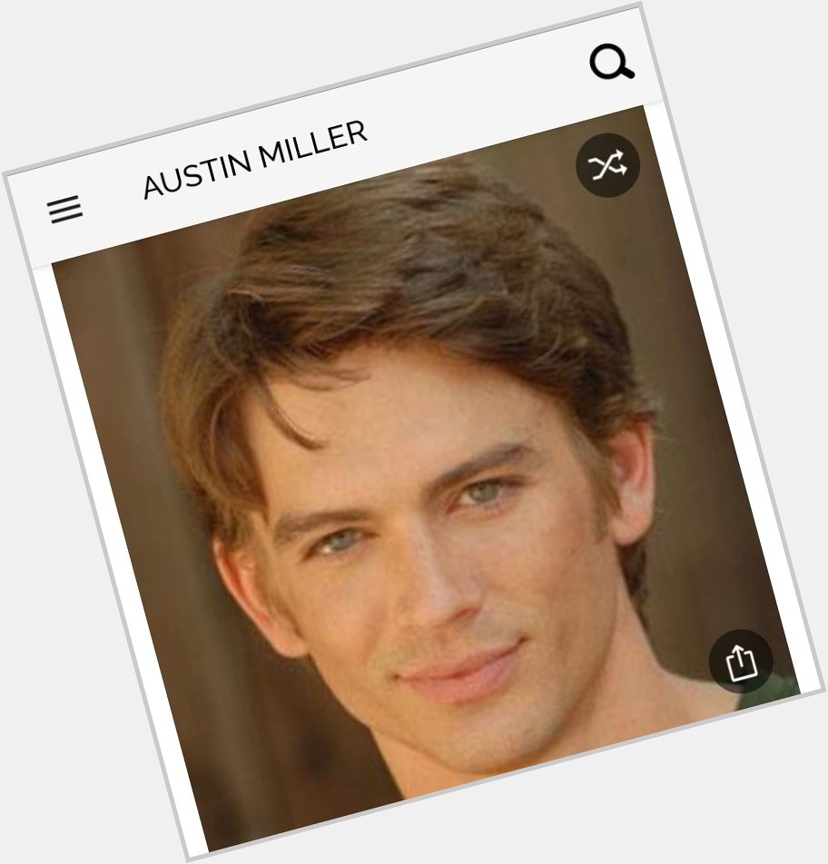 Happy birthday to this great actor.  Happy birthday to Austin Miller 