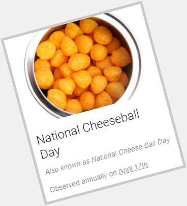 Hey guess what tomorrow is? Happy birthday, cheeseball! 