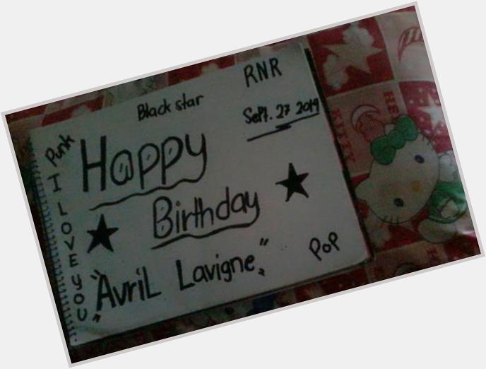 Happy happy birthday
My idol .(avril lavigne)
I wish.your so happy.and alway take care. :)
I LOVE YOU SO MUCH :-* 
