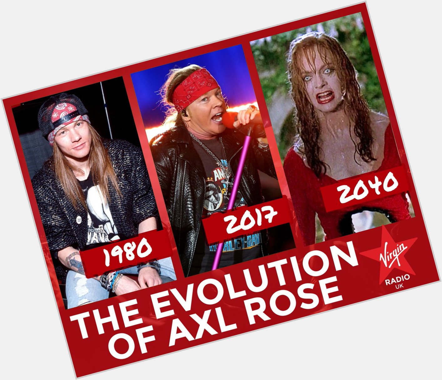 Happy birthday Axl Rose... never stop ageing disgracefully. 