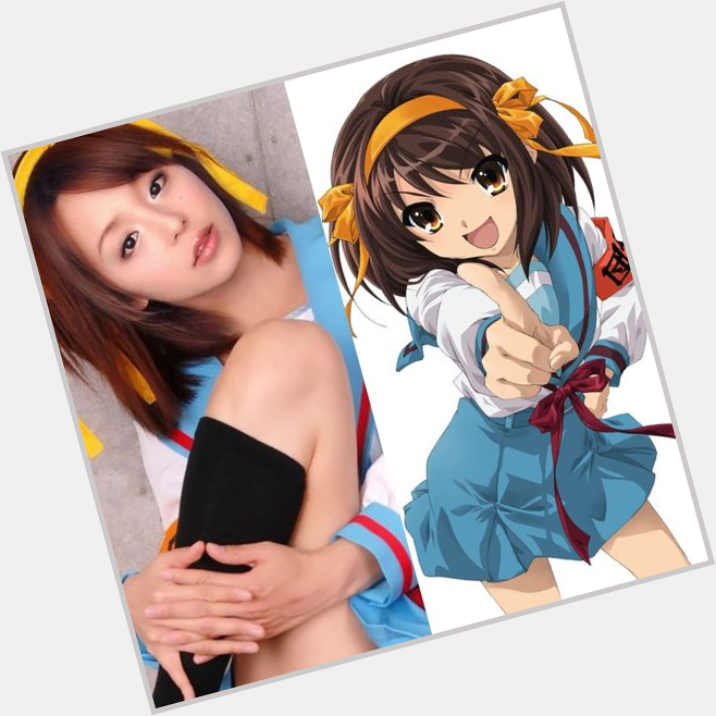 Happy Birthday to both Haruhi Suzumiya and her voice actress Aya Hirano!! 