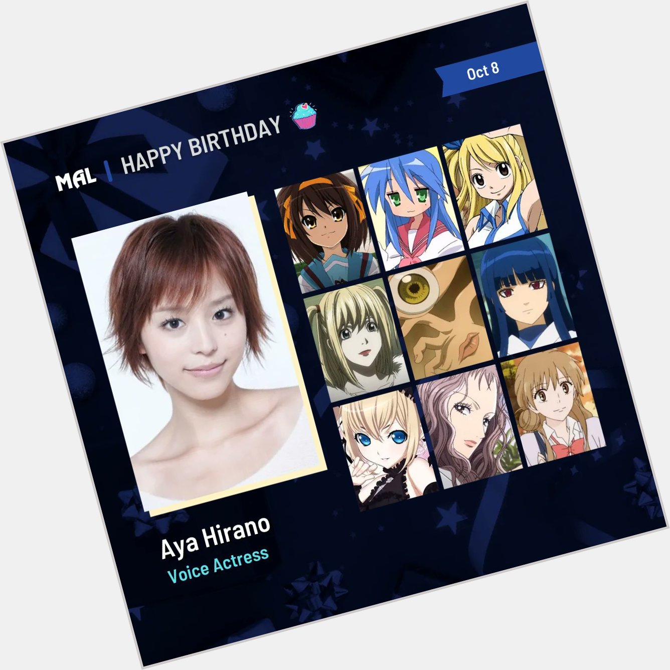 Happy birthday to Aya Hirano! Full profile:  