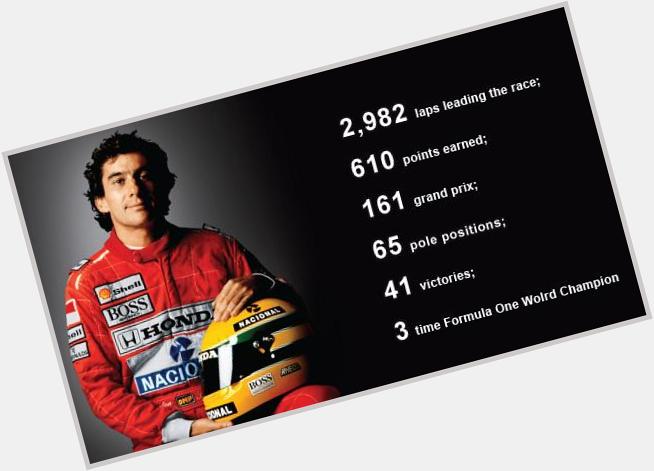 Happy birthday to Ayrton Senna, one of the greatest drivers to ever live!    