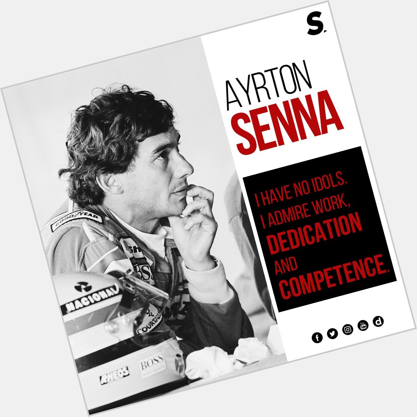 An example of success. A symbol of class.  Happy birthday eternal champion, Ayrton Senna! 