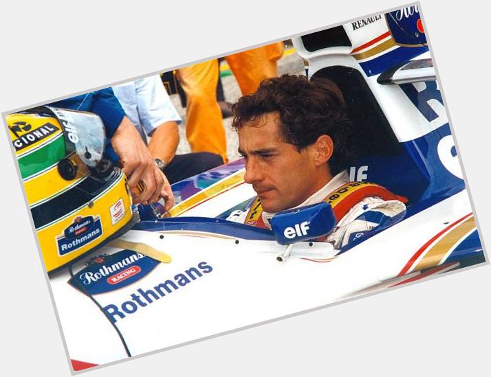 Happy birthday to Ayrton Senna. 
Almost as fast as he is overhyped. 
Nonetheless, a rapid driver and iconic figure. 