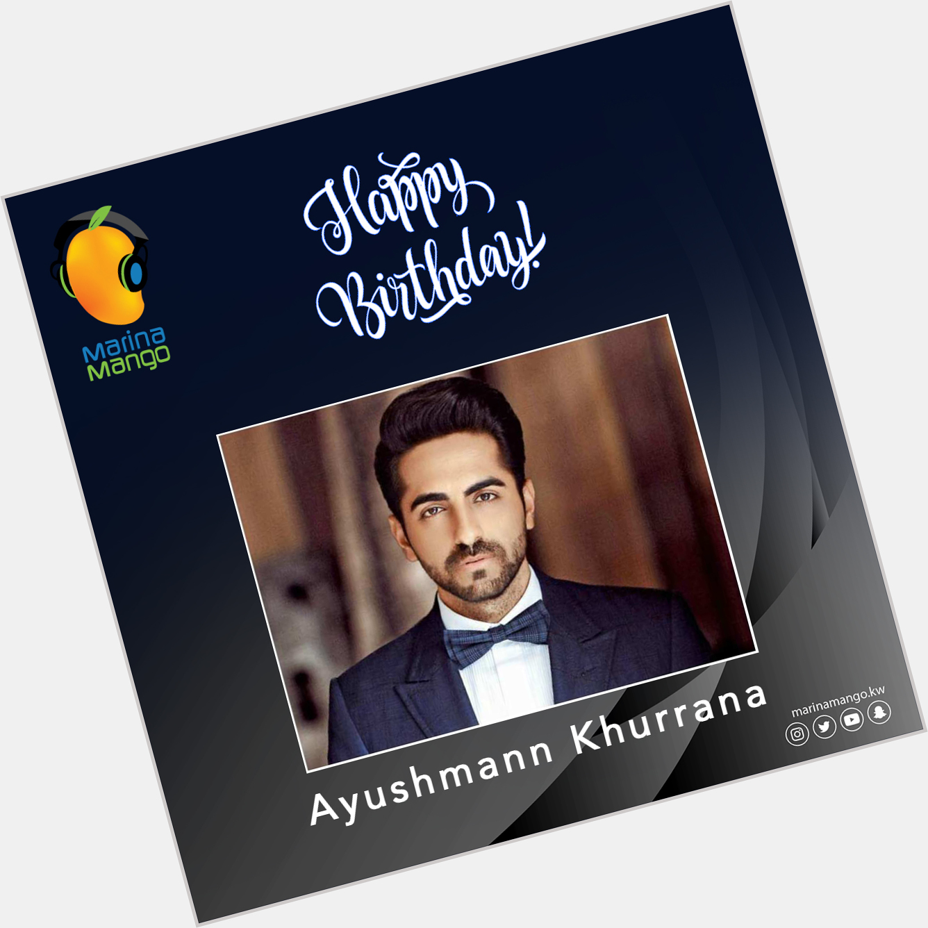 Wishing you a very happy birthday Ayushmann Khurrana   