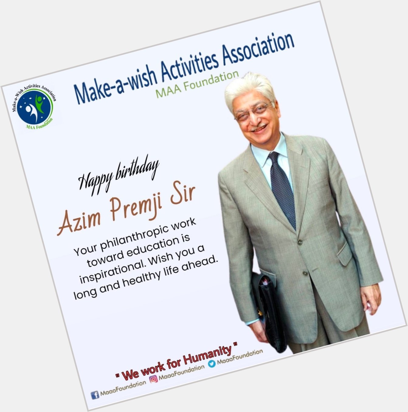 Happy birthday Azim Premji sir    