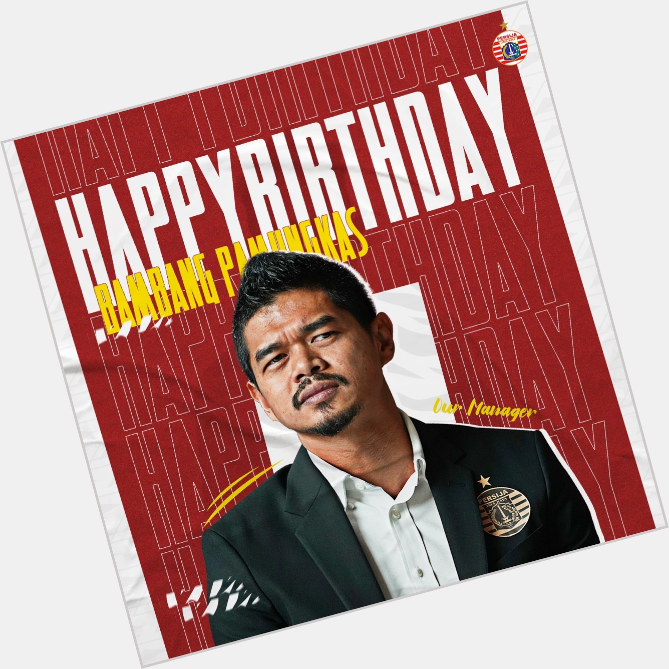 Happy birthday idolaa! Bambang pamungkas!! 