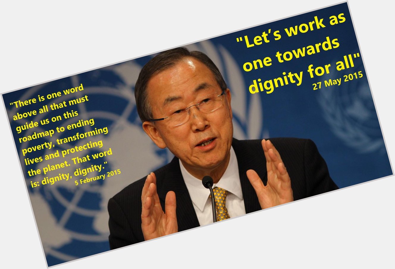 Happy Birthday to Ban Ki-Moon 2day! Take care of you Mister Secretary General! You\re doing a great job! 