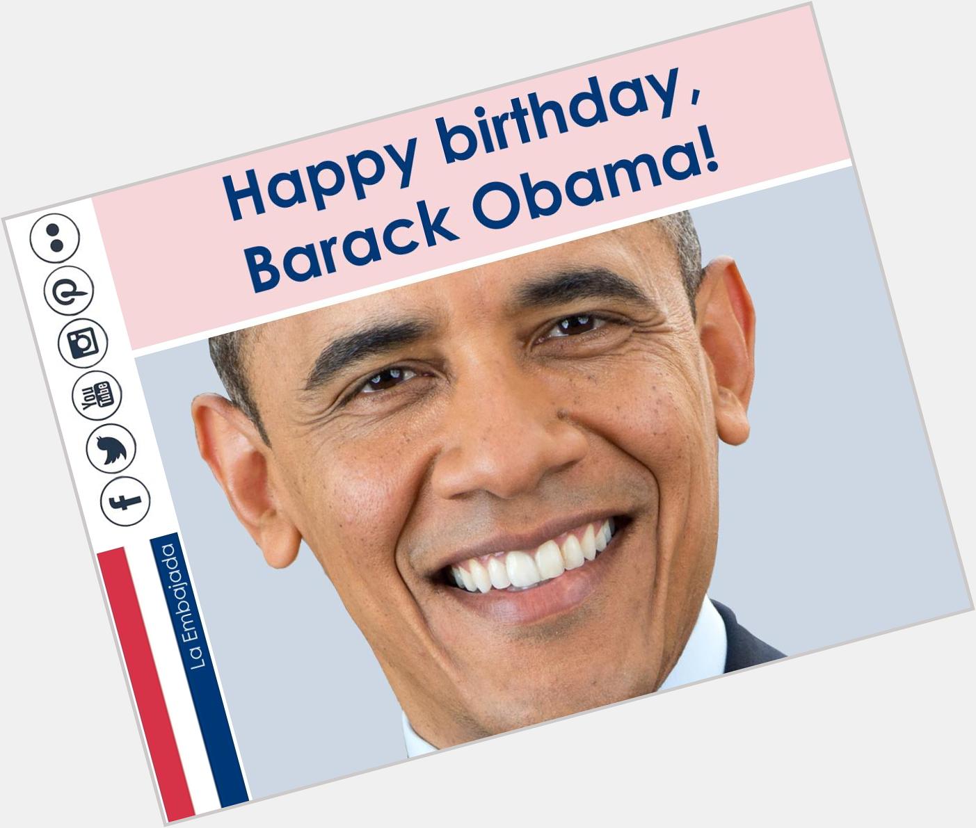 Happy birthday El Presidente Barack Obama hoy cumple 54 años. 