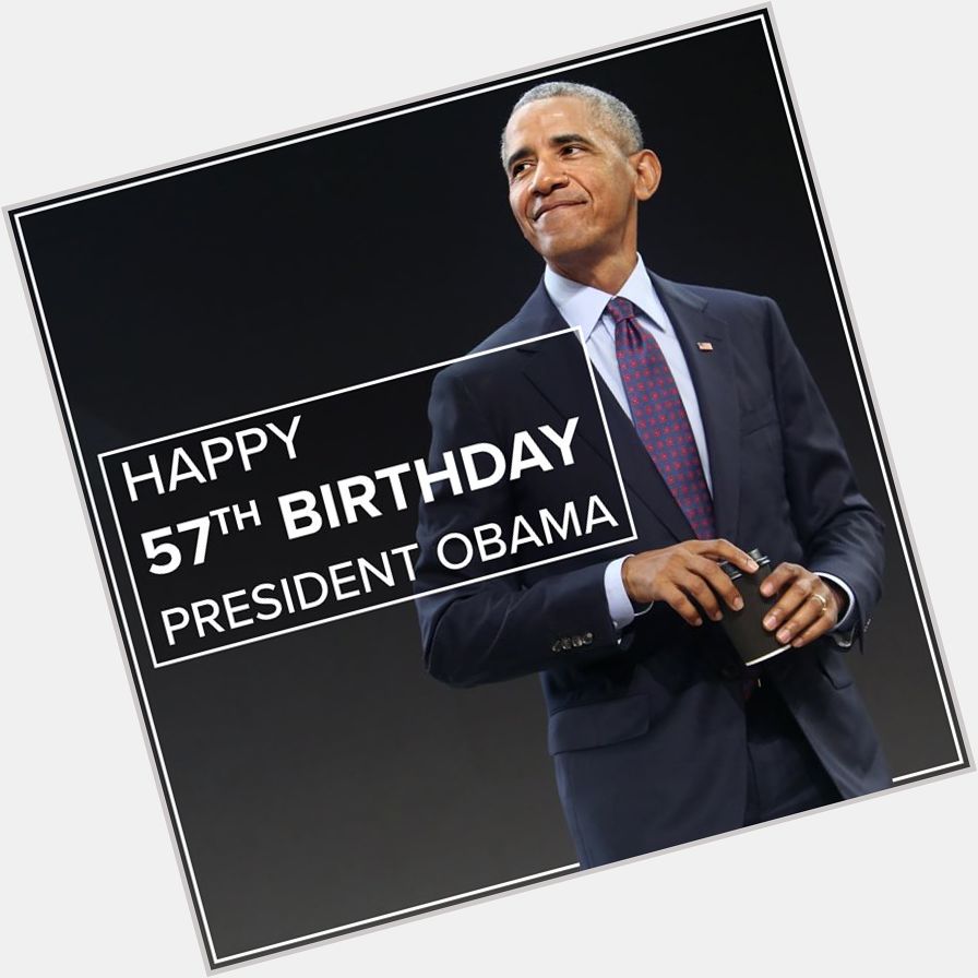 Happy birthday to our 44th President, Barack Obama. 