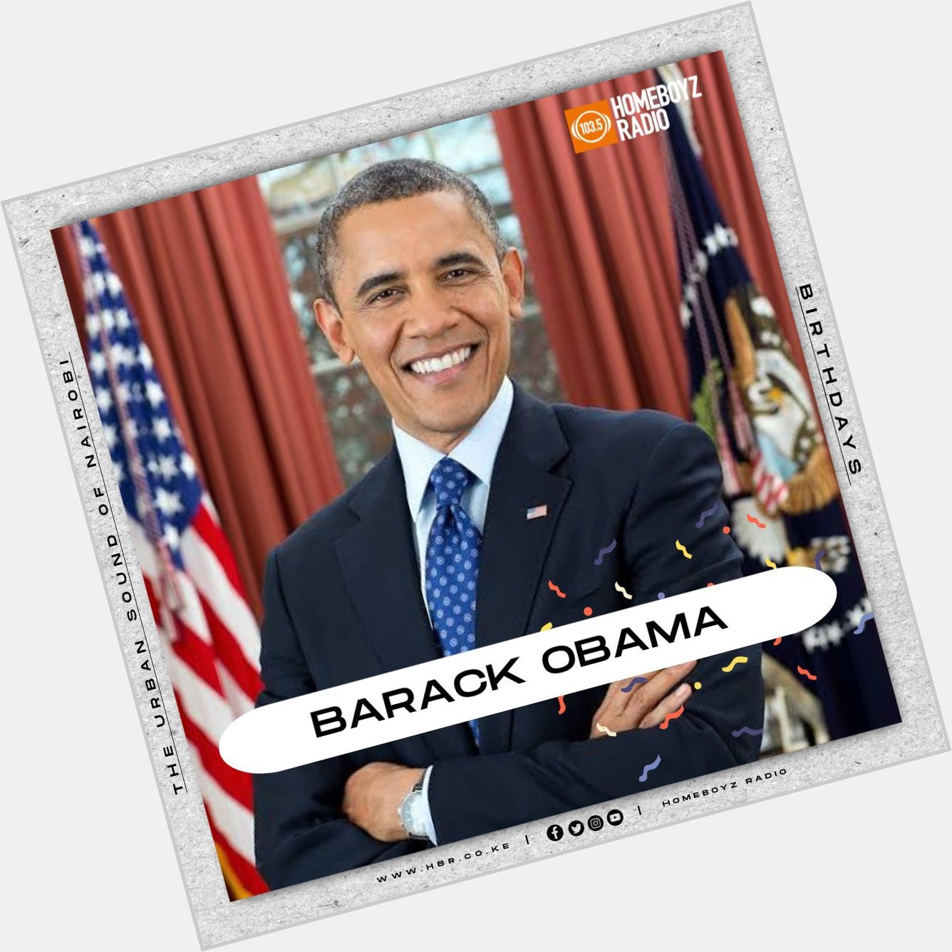 Happy Birthday to former President of  USA, Barack Obama as he turns 61  