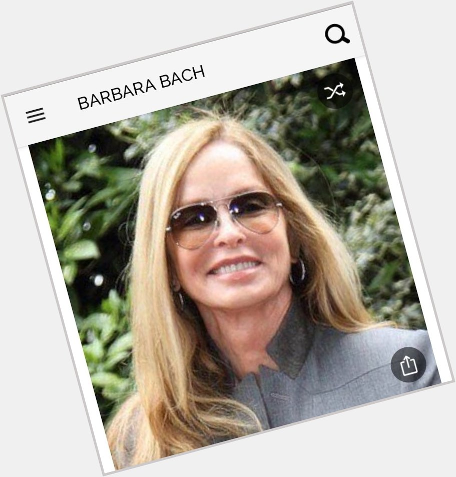 Happy birthday to this great actress.  Happy birthday to Barbara Bach 