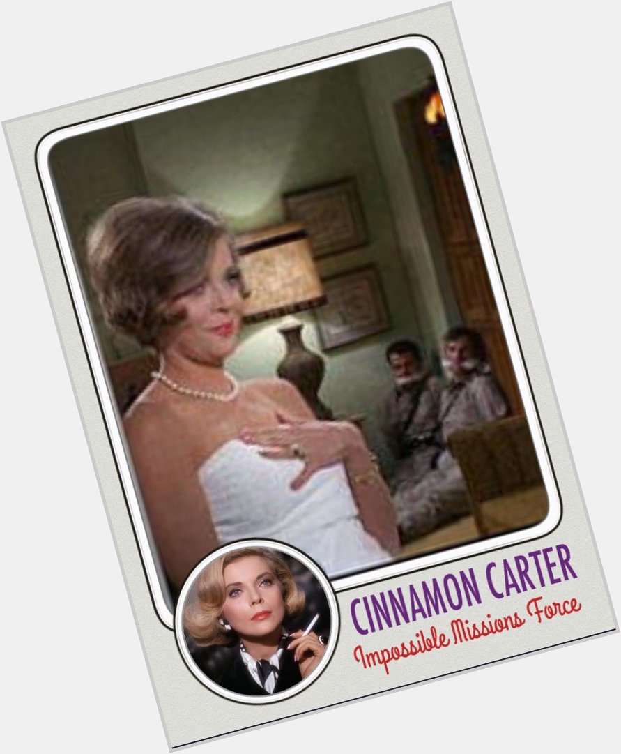 Happy 86th birthday to Barbara Bain. No one can resist Cinnamon Carter. 