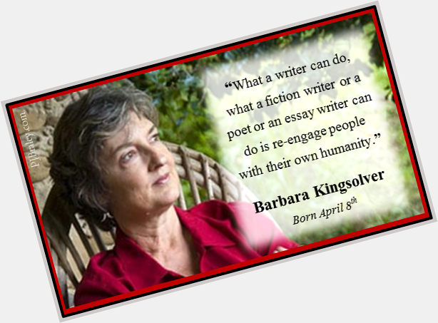 Happy Barbara Kingsolver!  